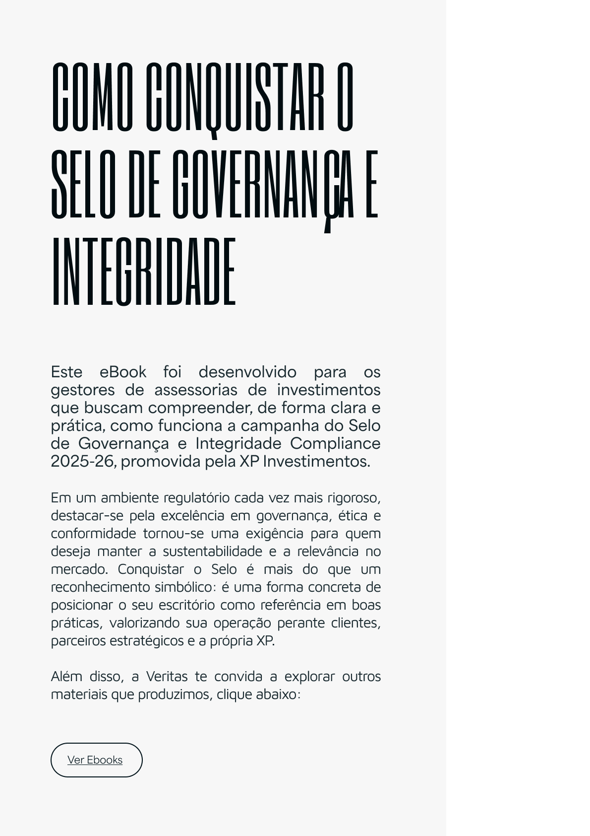 Página do material Como conquistar o Selo de Governança e Integridade