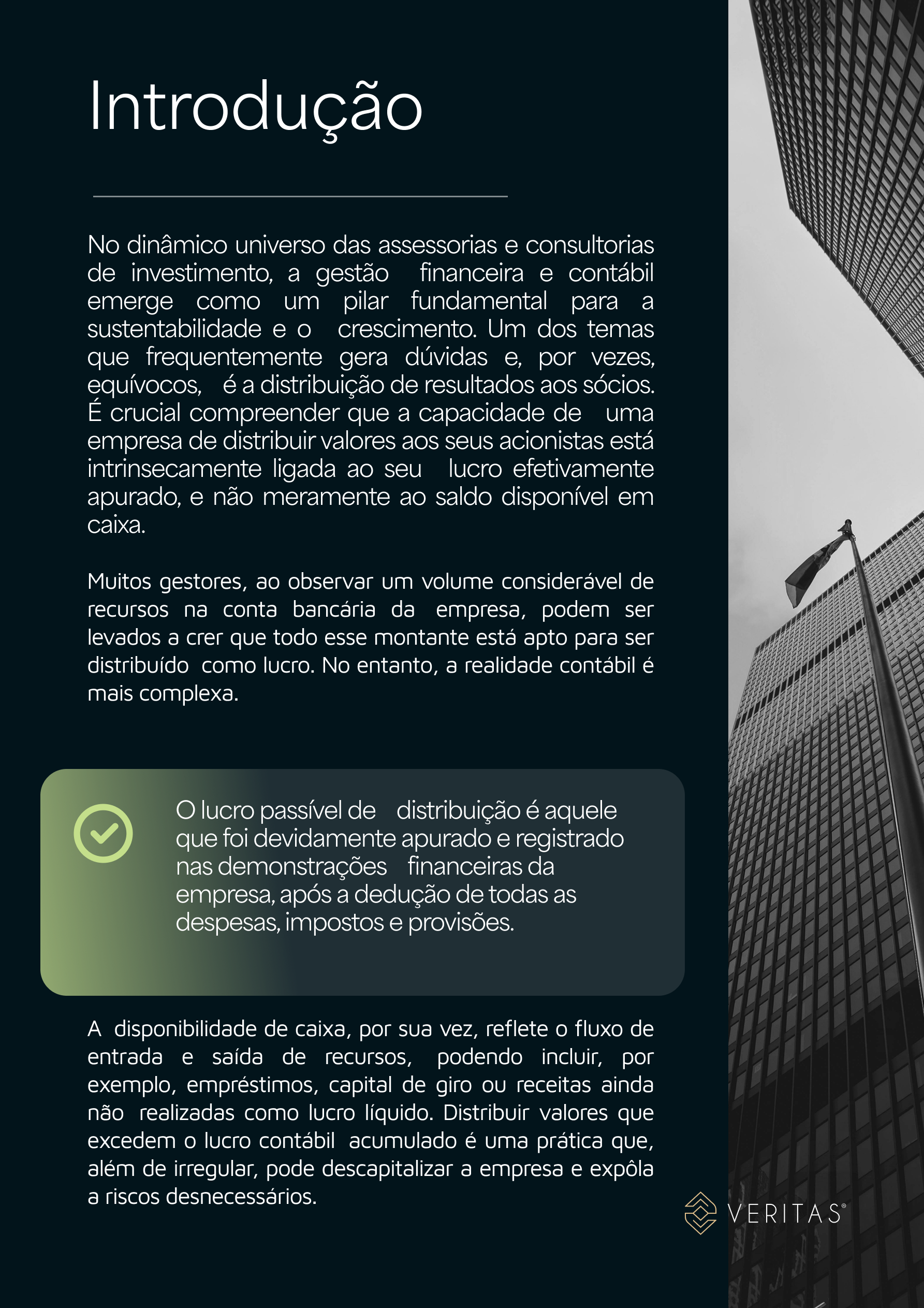 Página do material Divisão de Valores em Assessorias e Consultorias de Investimentos